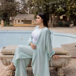 Flowy set - Icy mint green 