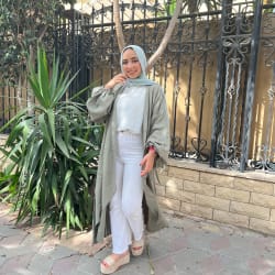 Flowy cardigan in olive 