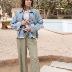 Flowy pants - olive 
