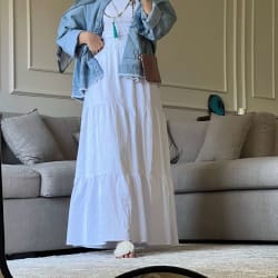 Flowy skirt -white 