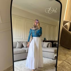 Flowy skirt -white 