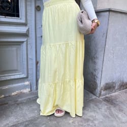 Flowy skirt- Butter yellow