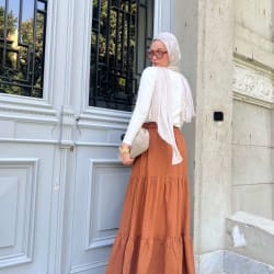 Flowy skirt- Brown