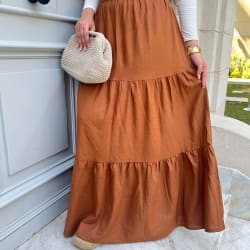 Flowy skirt- Brown