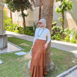 Flowy skirt- Brown
