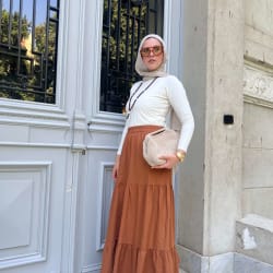 Flowy skirt- Brown