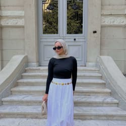 Flowy skirt -white 