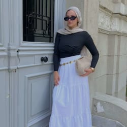 Flowy skirt -white 