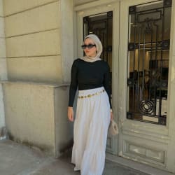 Flowy skirt -white 
