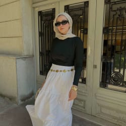 Flowy skirt -white 