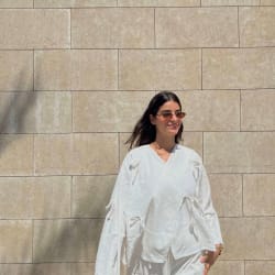 The ribbon blouse - white 