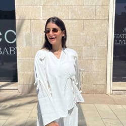 The ribbon blouse - white 