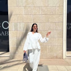 The ribbon blouse - white 