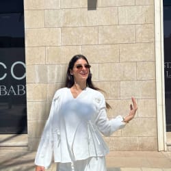 The ribbon blouse - white 