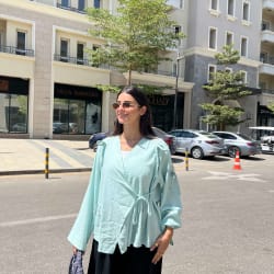 The Ribbon blouse - Mint