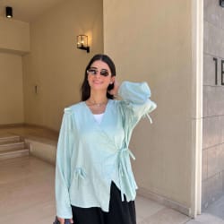 The Ribbon blouse - Mint
