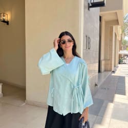 The Ribbon blouse - Mint