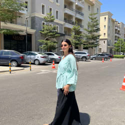 The Ribbon blouse - Mint
