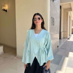 The Ribbon blouse - Mint