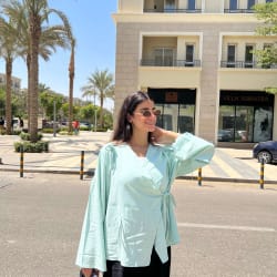 The Ribbon blouse - Mint