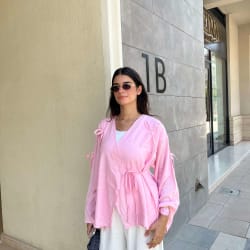 Ribbon blouse - Pink 