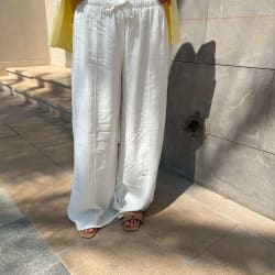 Linen pants -  white 