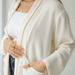 The knit cardigan-offwhite 
