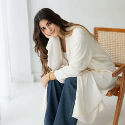 The knit cardigan-offwhite 