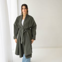 The waterproof coat-olive