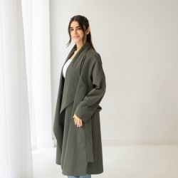 The waterproof coat-olive