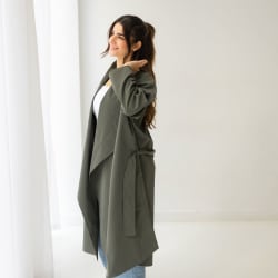 The waterproof coat-olive