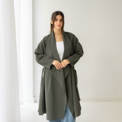 The waterproof coat-olive