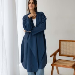 The waterproof coat-Navy