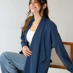 The waterproof coat-Navy