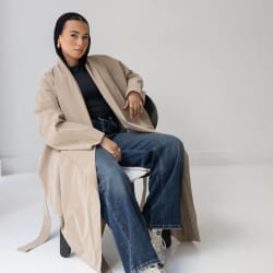 The waterproof coat-Beige