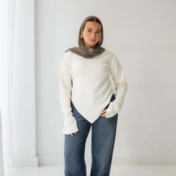 Everyday knit top- off white