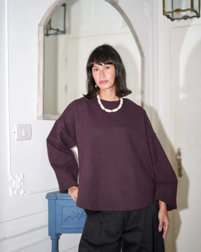 Miren top-plum