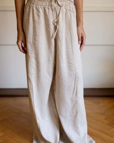 Flowy pants - beige 