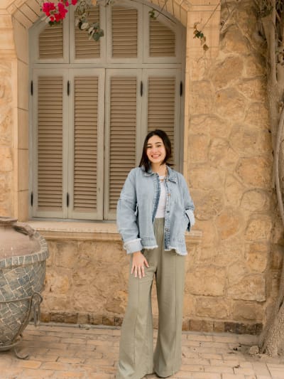 Flowy pants - olive 