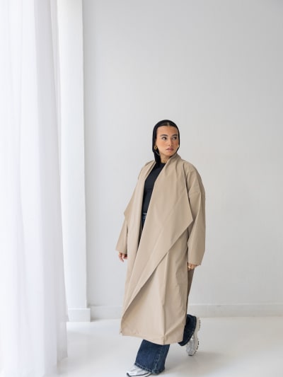 The waterproof coat-Beige