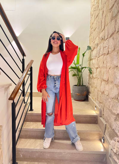 Sila kimono in Red Image