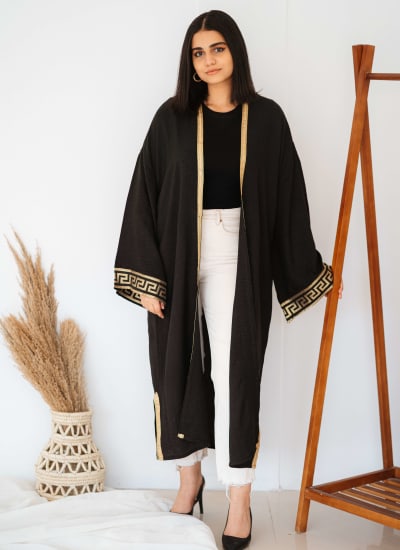  geomitric Calligraphy kaftan  Image