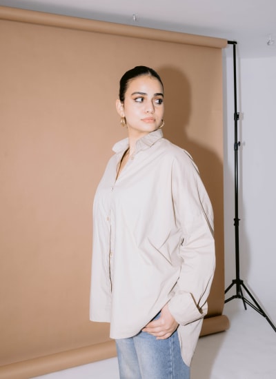 beige shirt Image