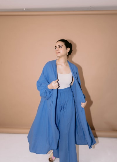 flowy set in blue  Image