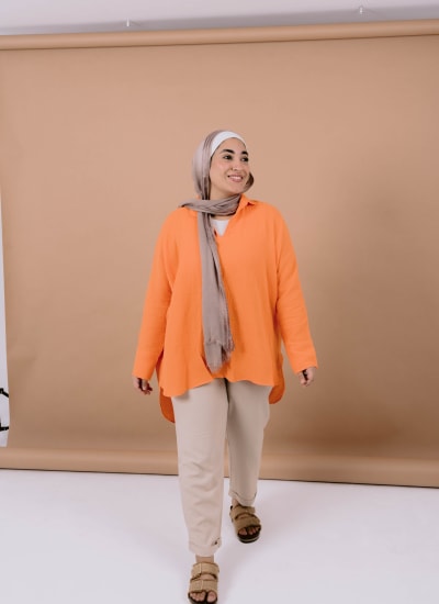 Ellen top in orange  Image