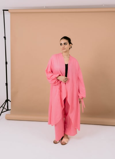 Flowy set in pink Image