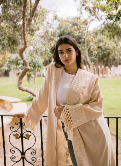 Naomi kaftan with fringes  Image