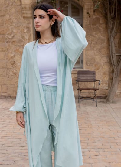 Flowy l cardigan -  ice mint  Image