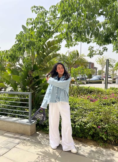 Linen pants in white  Image