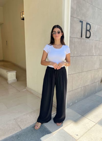 Flowy pants - black Image